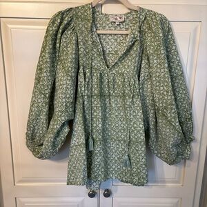 Millie (Resort & Travel) Floral Green Women's Top